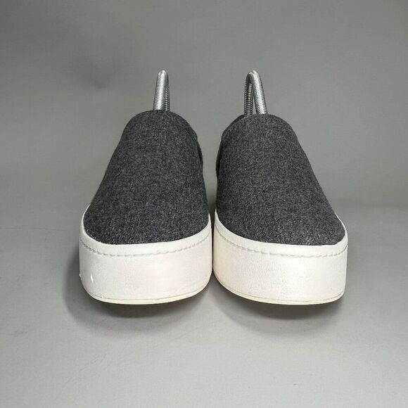 Vince Warren Platform Sneakers Women's Size 8 Gray Slip On Loafers - Picture 2 of 11